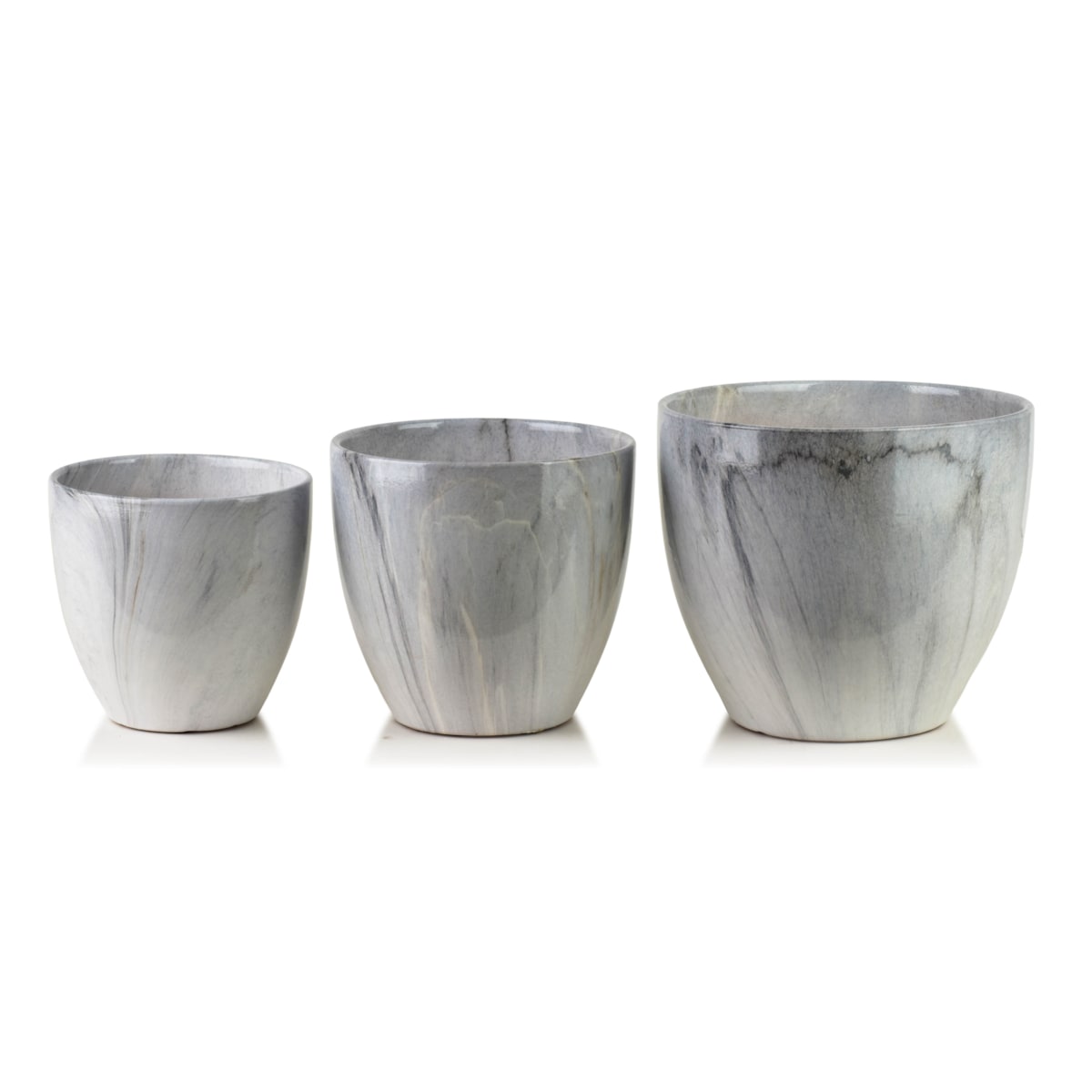 Komplet 3 osłonek ceramicznych NEVA MARBLE