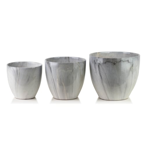 Komplet 3 osłonek ceramicznych NEVA MARBLE