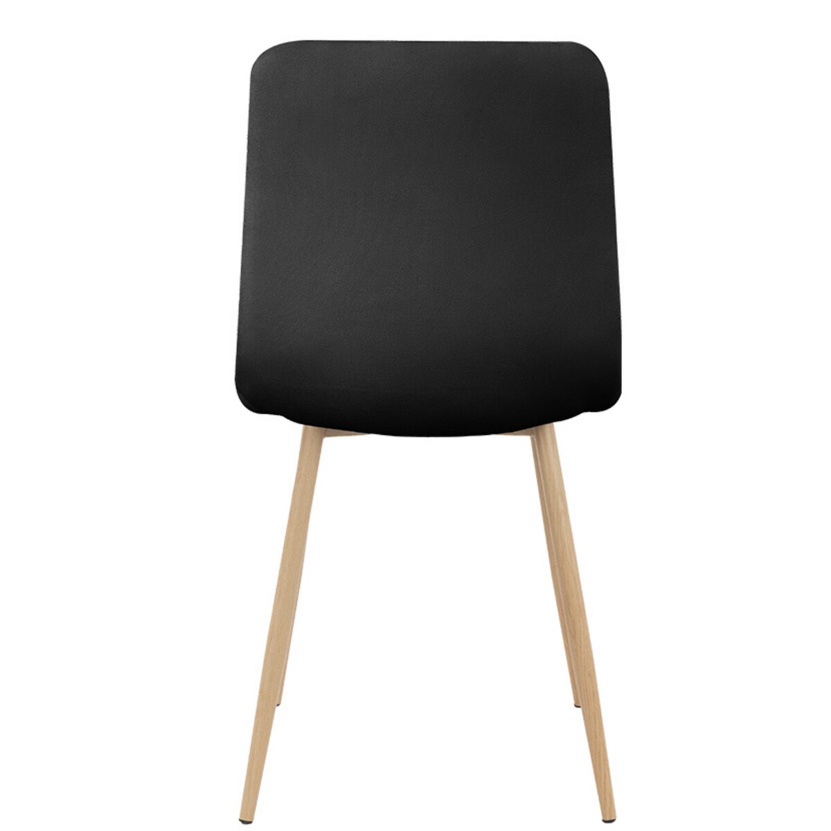 Krzesło tapicerowane welurowe do salonu kuchni jadalni velvet loft czarne jasne nogi