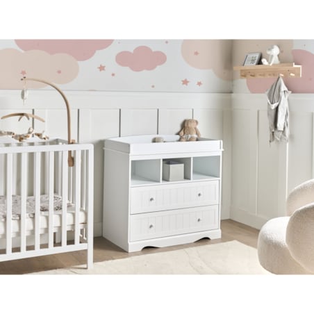 Komoda z przewijakiem VIRDEN Biały