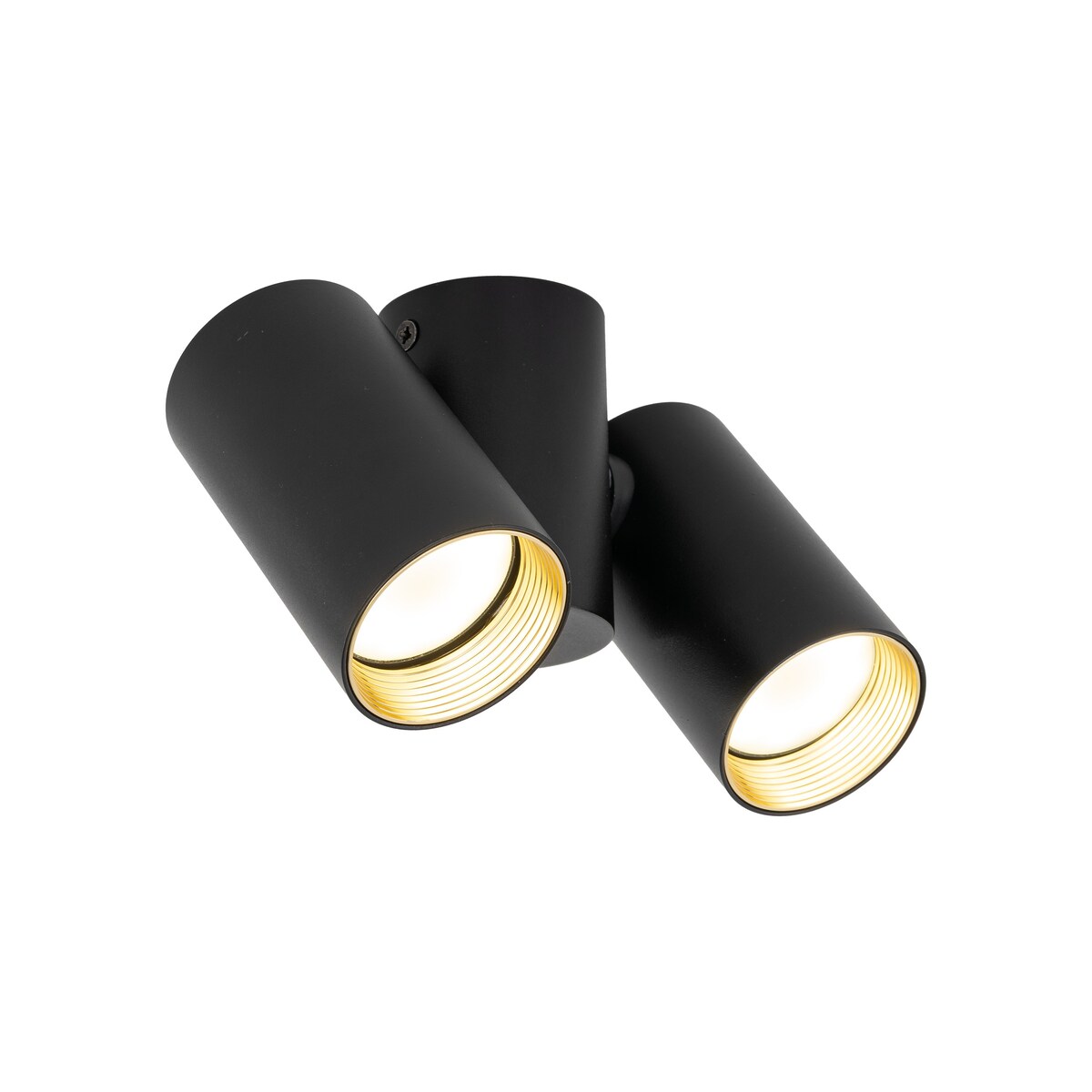 Lampa sufitowa spot TK Lighting AMIS Black 2xGU10 czarno-złota ruchome reflektory downlight