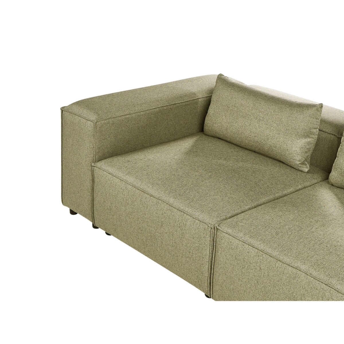 Narożnik modułowy dla 4 osób BRANDE  Jasnozielony Lewostronny