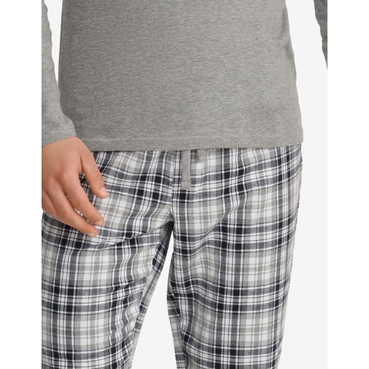 Piżama Usher 40946-90X Szary melanż Szary Melanż, XXXL