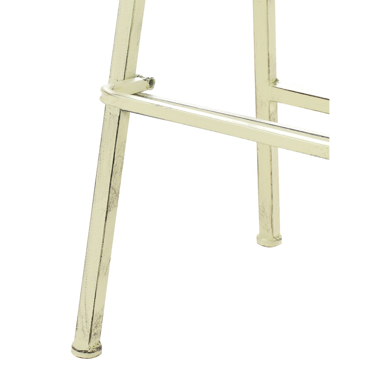 Zestaw 2 krzeseł barowych ogrodowych BIVIO Składane Metal Jasnozielony