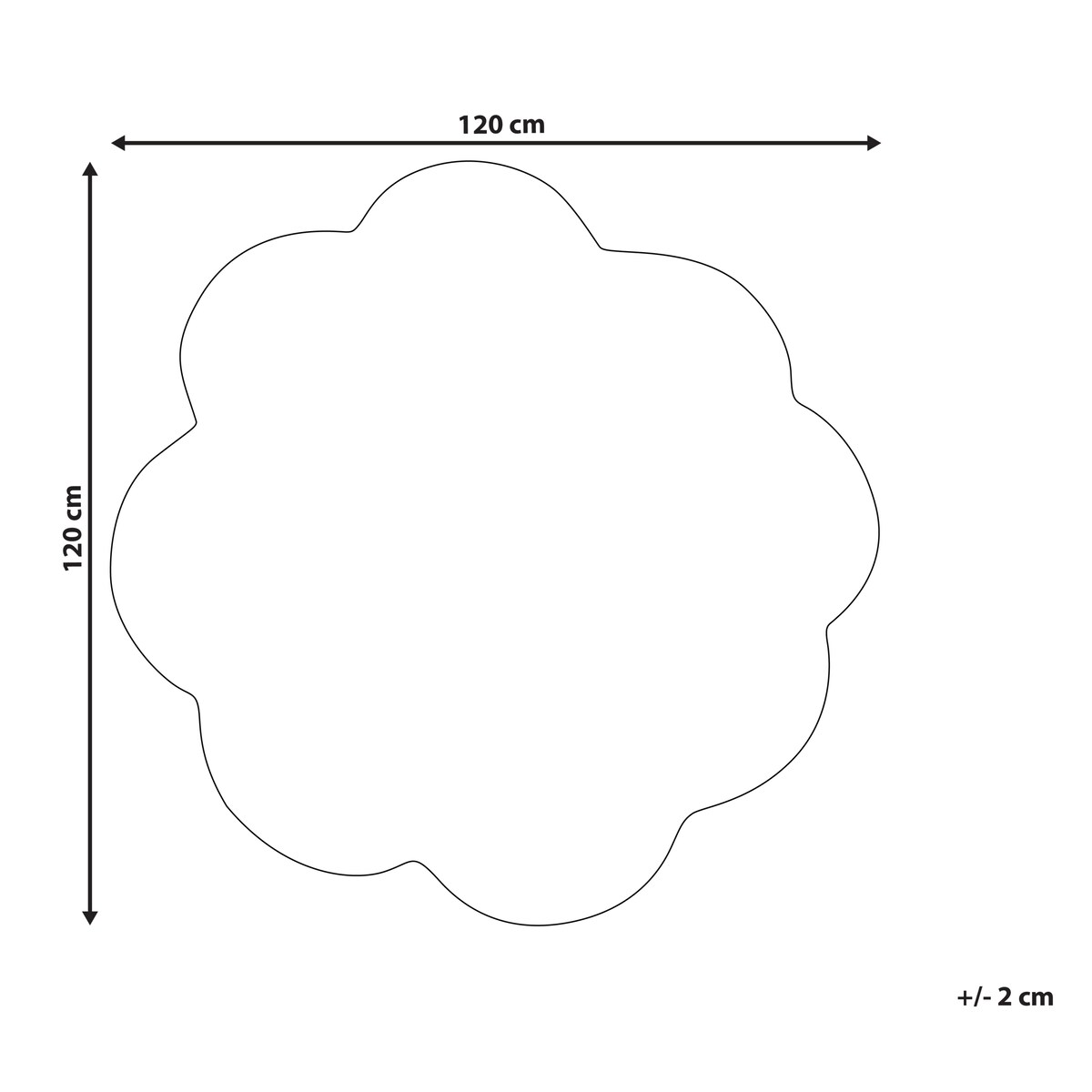 Dywan dziecięcy THUMBELINA Złamana biel ø 120 cm Wełna