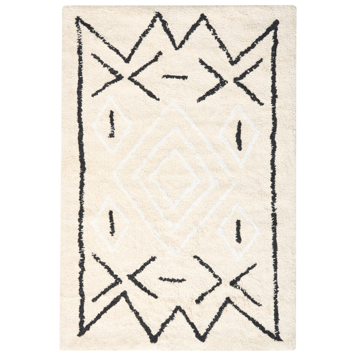 Dywanik łazienkowy UNTLA Jasnobeżowy 60 x 90 cm Bawełna