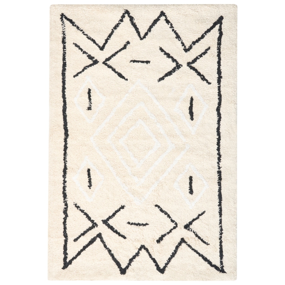 Dywanik łazienkowy UNTLA Jasnobeżowy 60 x 90 cm Bawełna