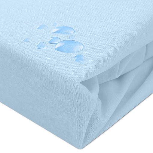 Prześcieradło ochronne wodoodporne z gumką 2w1, rozmiar 160x200 SG kolor niebieski