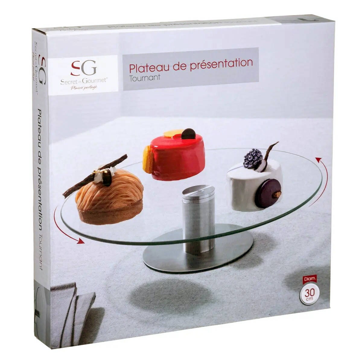 Patera obrotowa, talerz do dekoracji tortu, Ø 30 cm