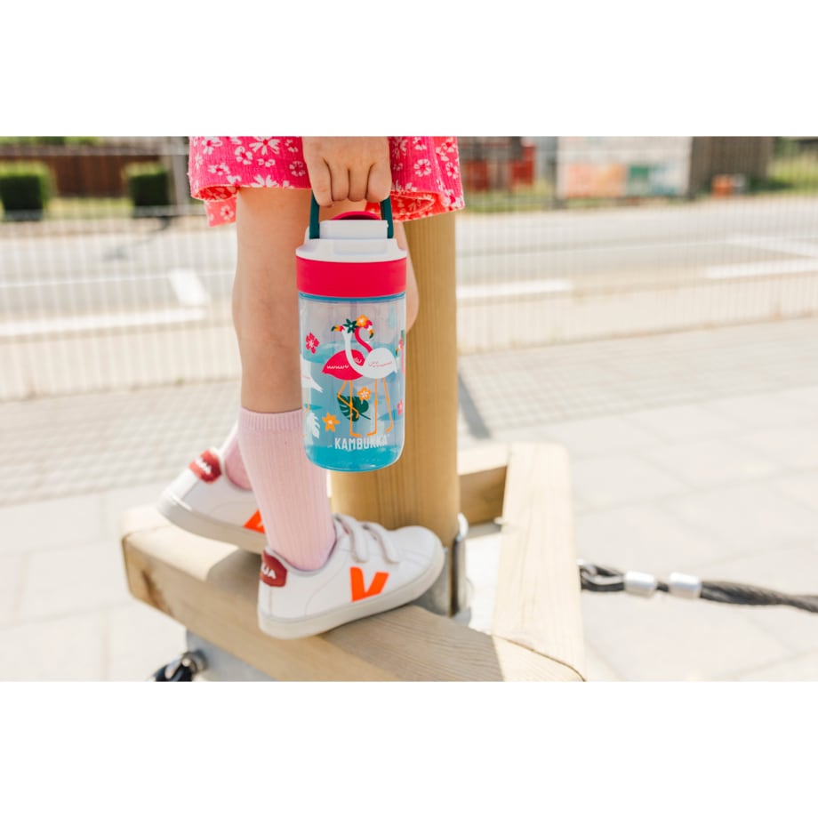 Butelka dla dzieci (400 ml) Blue Flamingo Lagoon Kambukka