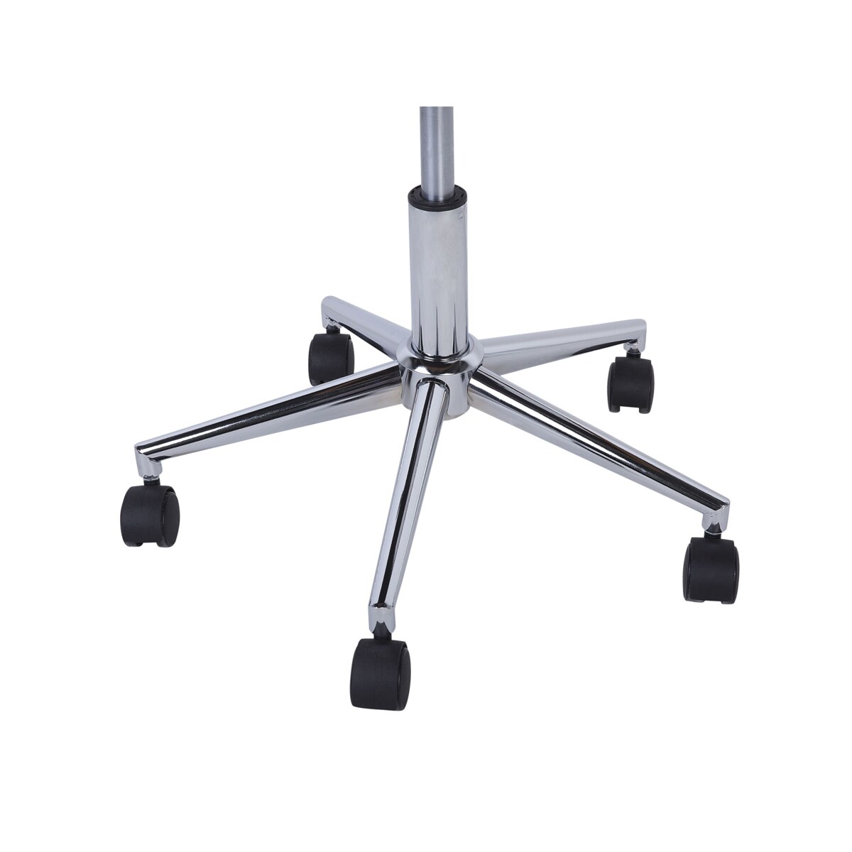 Krzesło biurowe regulowane ekoskóra szare MARIBEL