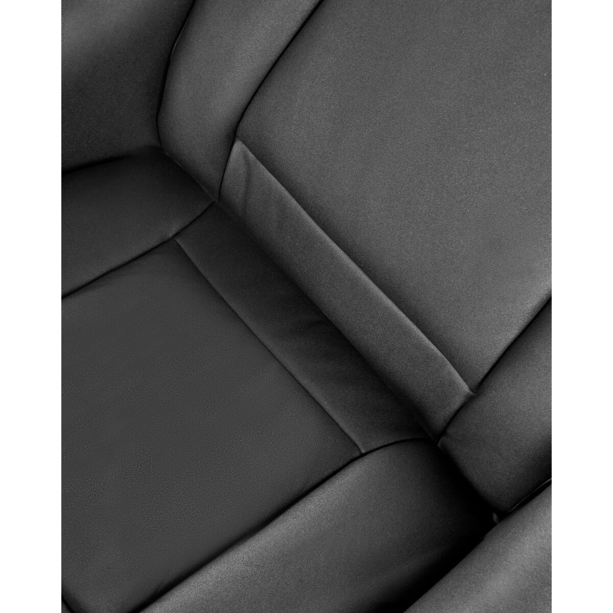 Rozkładany fotel APATE Ekoskóra Czarny