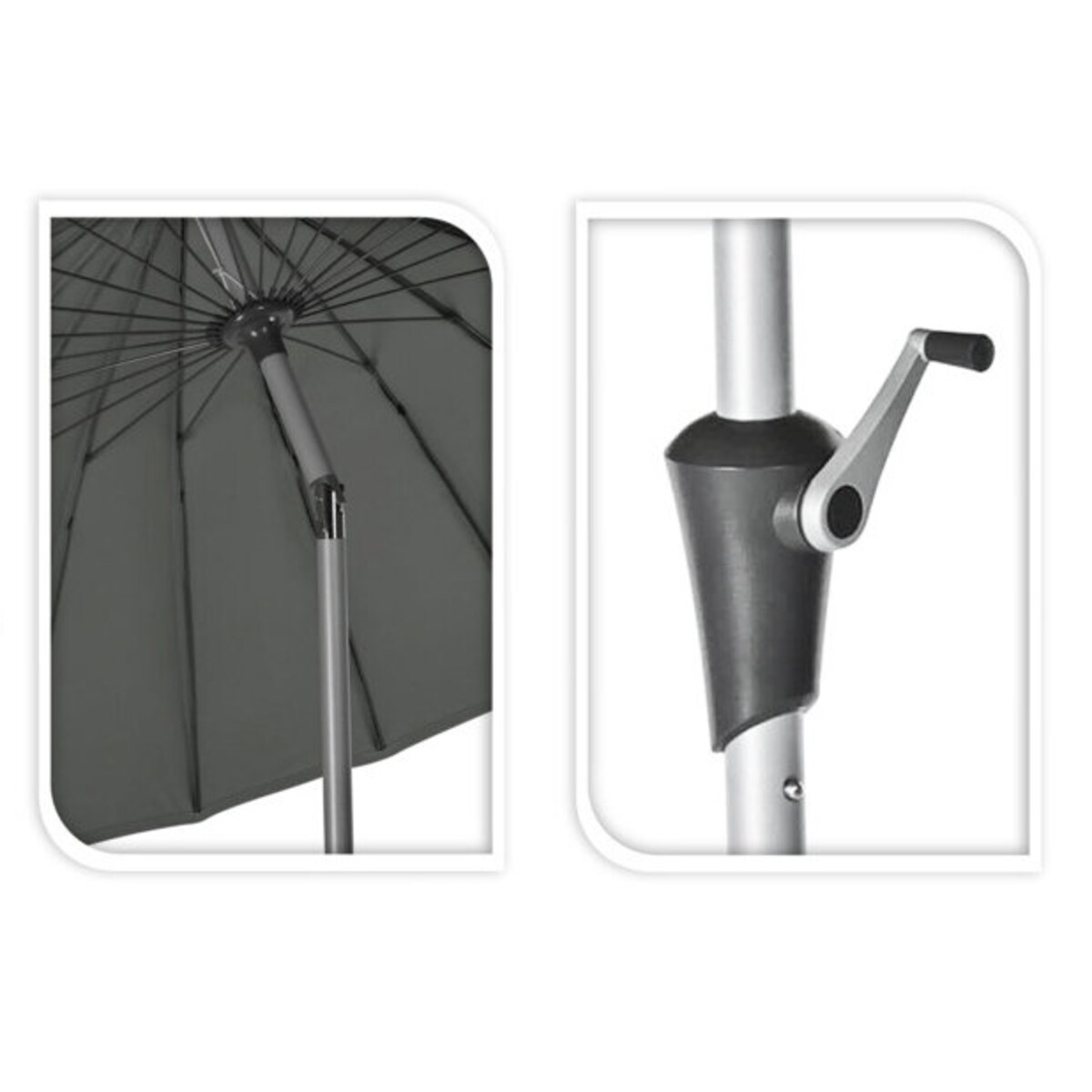 Duży parasol ogrodowy, Ø 270 cm