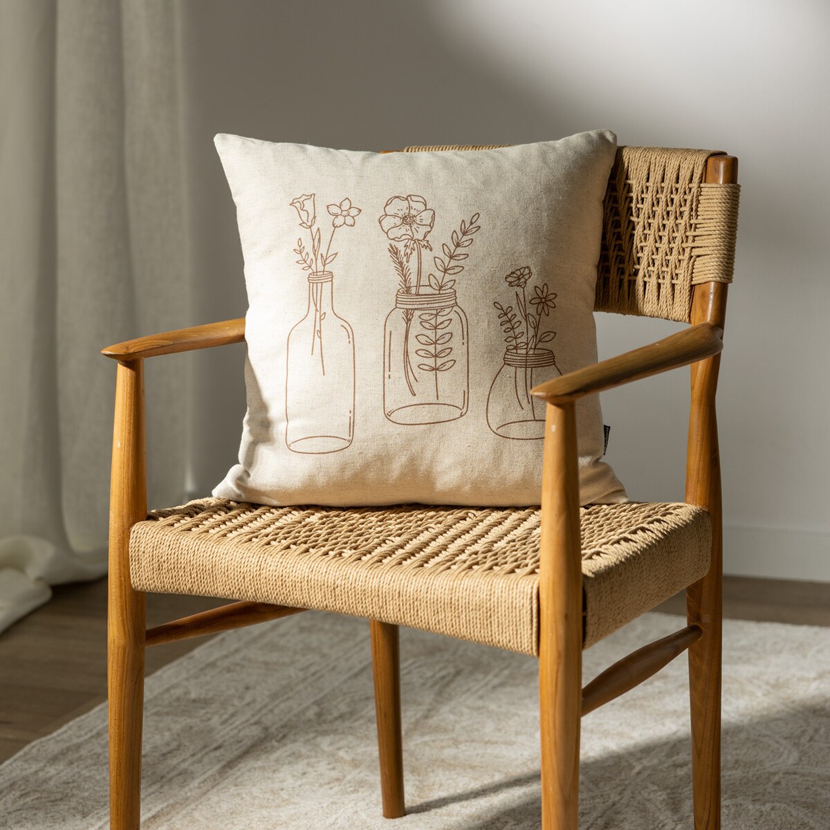 Poszewka na poduszkę Rustic Bloom 45x45 cm, 45x45