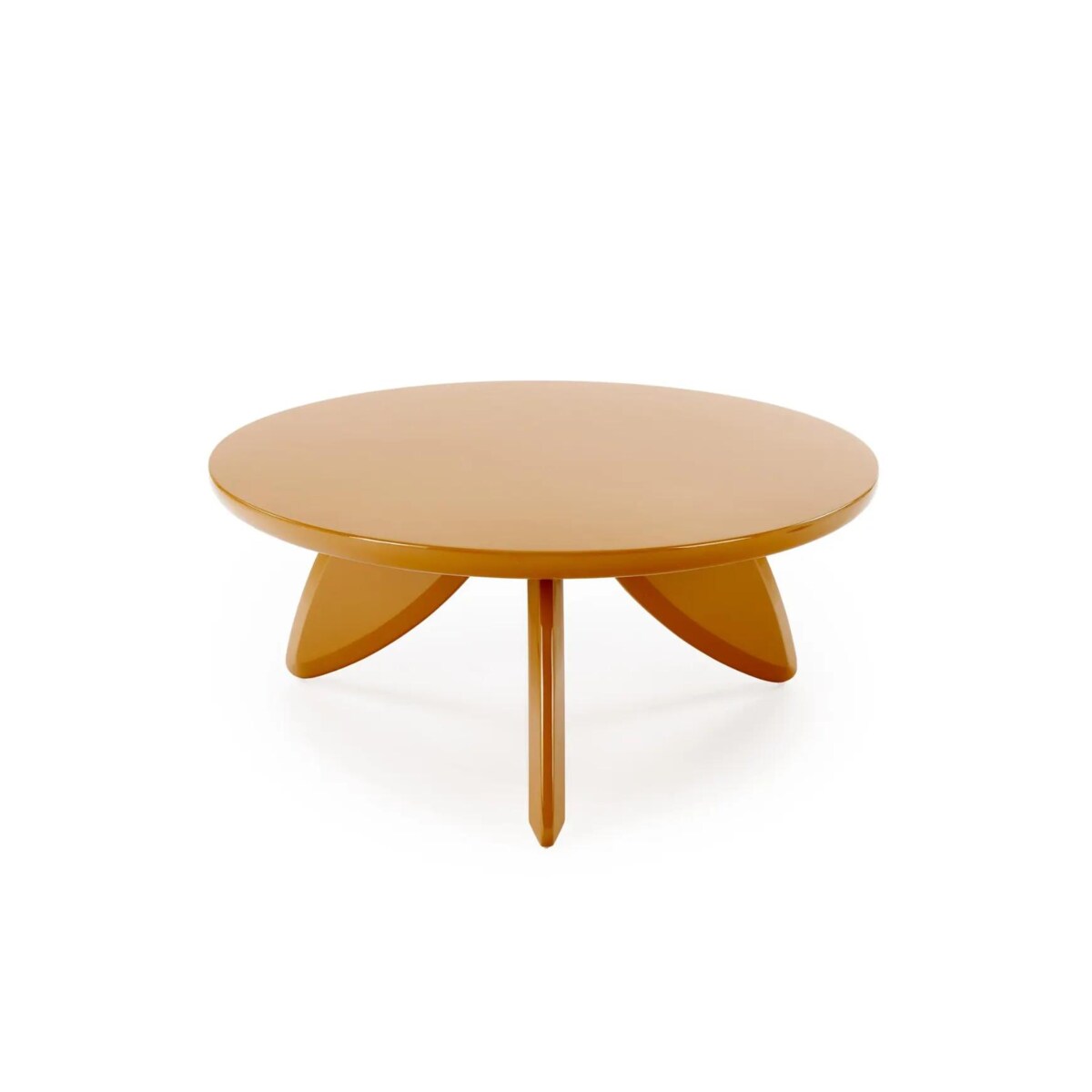 Stolik kawowy SORAYA 2 80x80cm musztardowy