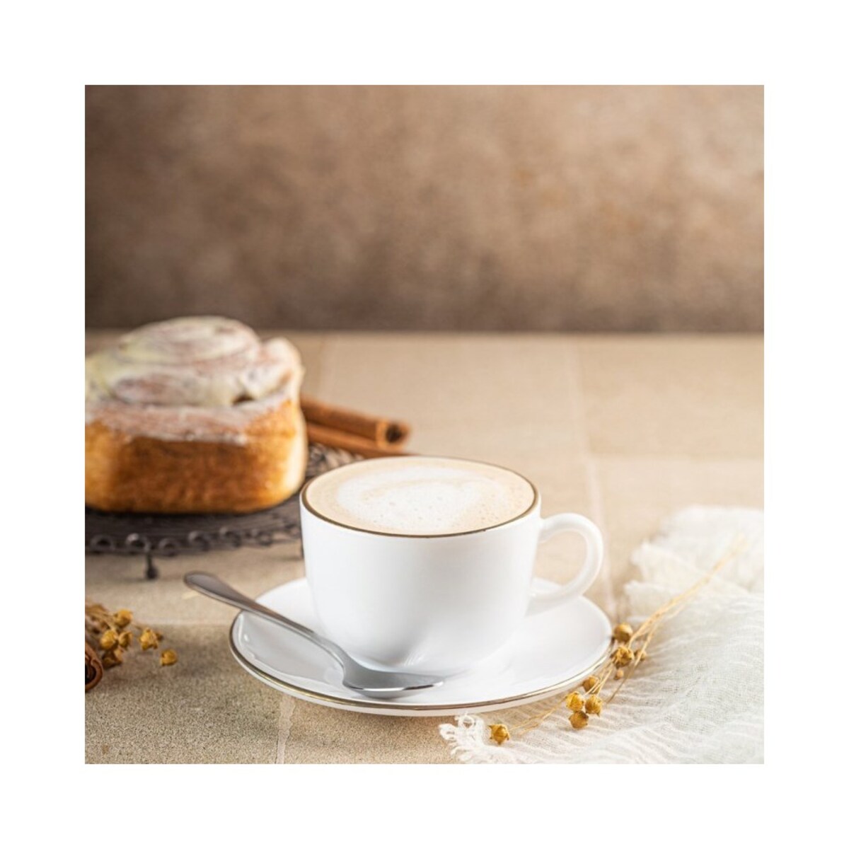 Kinghoff zestaw kawowy 6 filiżanek ze spodeczkami Opal 62395