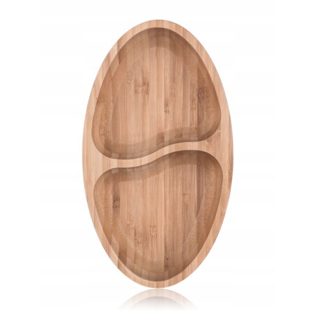 BAMBUSOWA SALATERKA na przekąski orzeszki ciastka na stół miska talerz