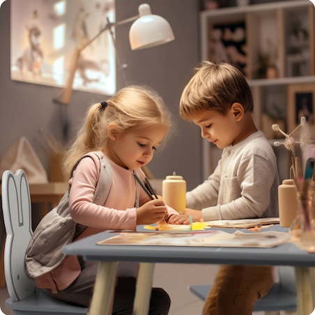 Stolik dla dzieci + 2 krzesełka, zestaw Ricokids RC-847