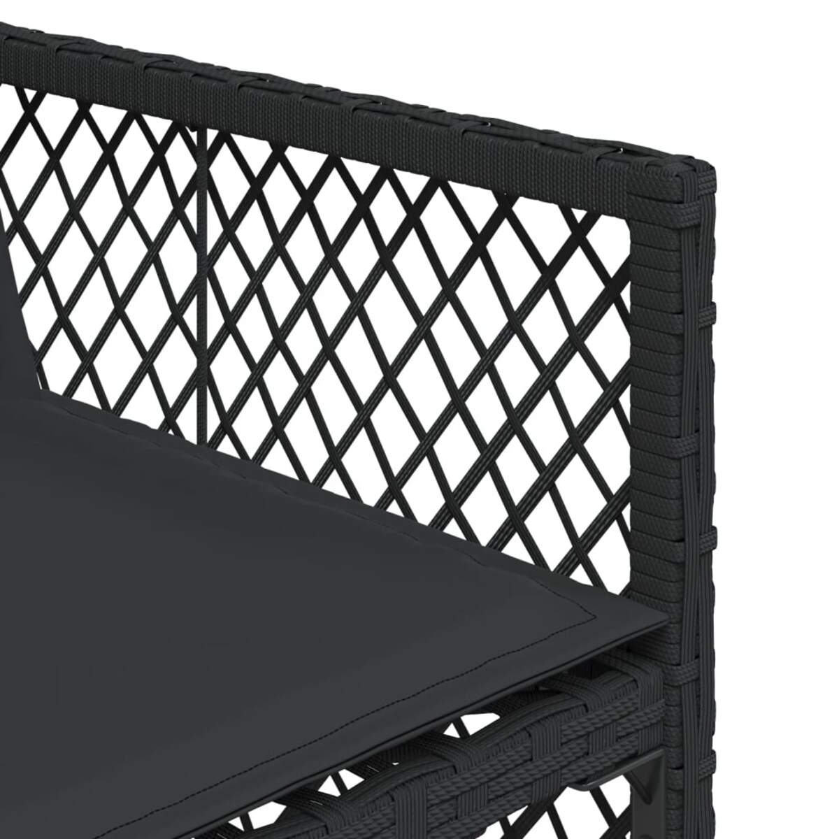 vidaXL 13-cz. zestaw mebli do ogrodu, poduszki, czarny, rattan PE