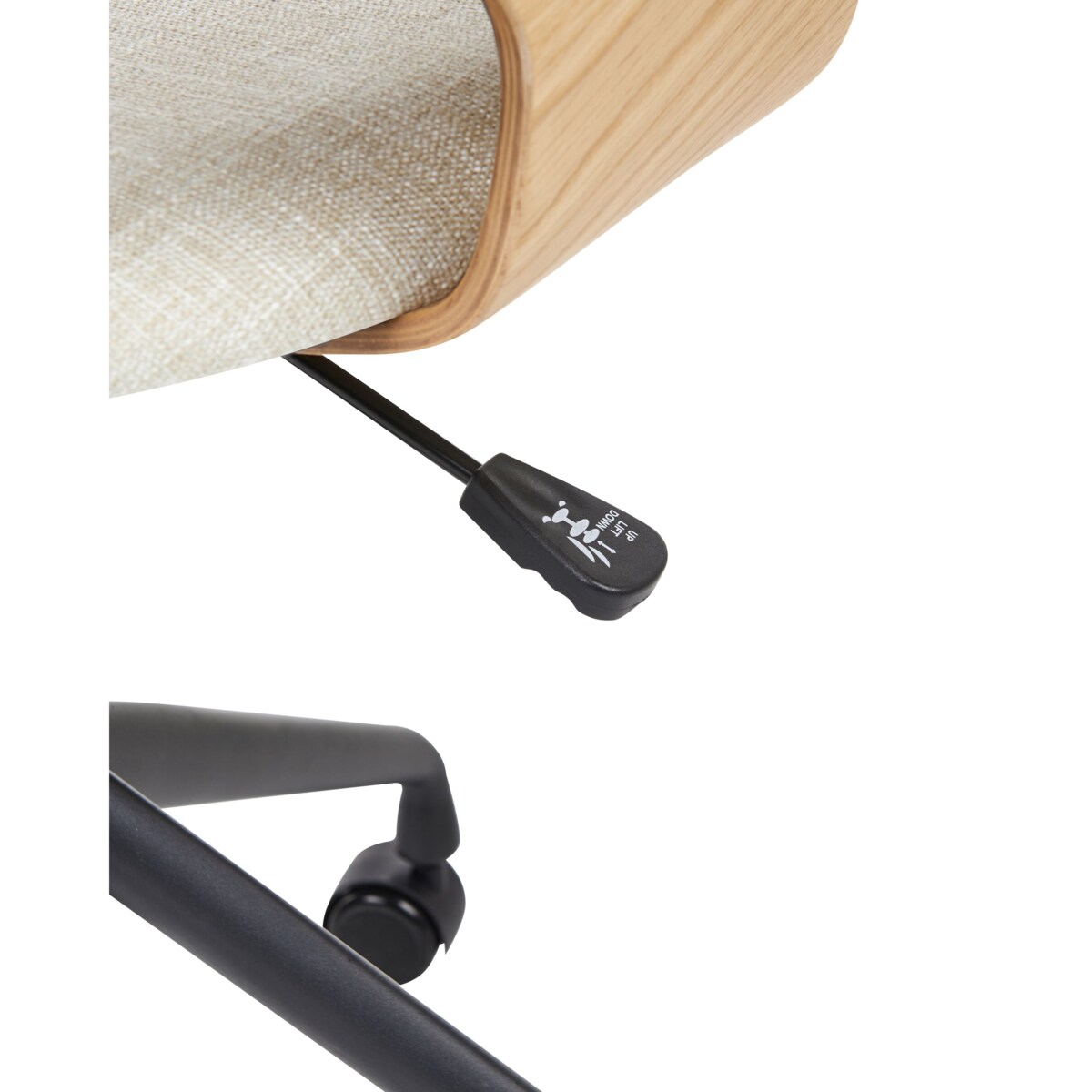 Fotel biurowy NOVATO Len Jasnobeżowy