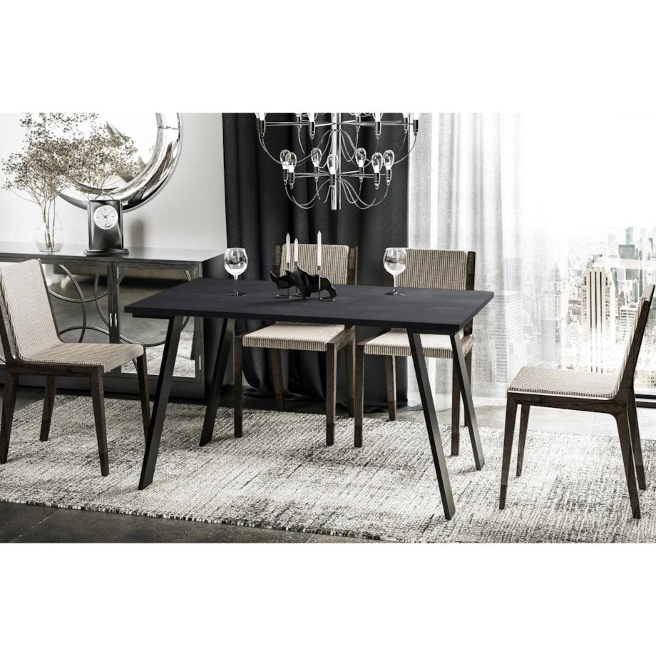 Stół rozkładany LIWIA 130(210)x80 beton ciemny