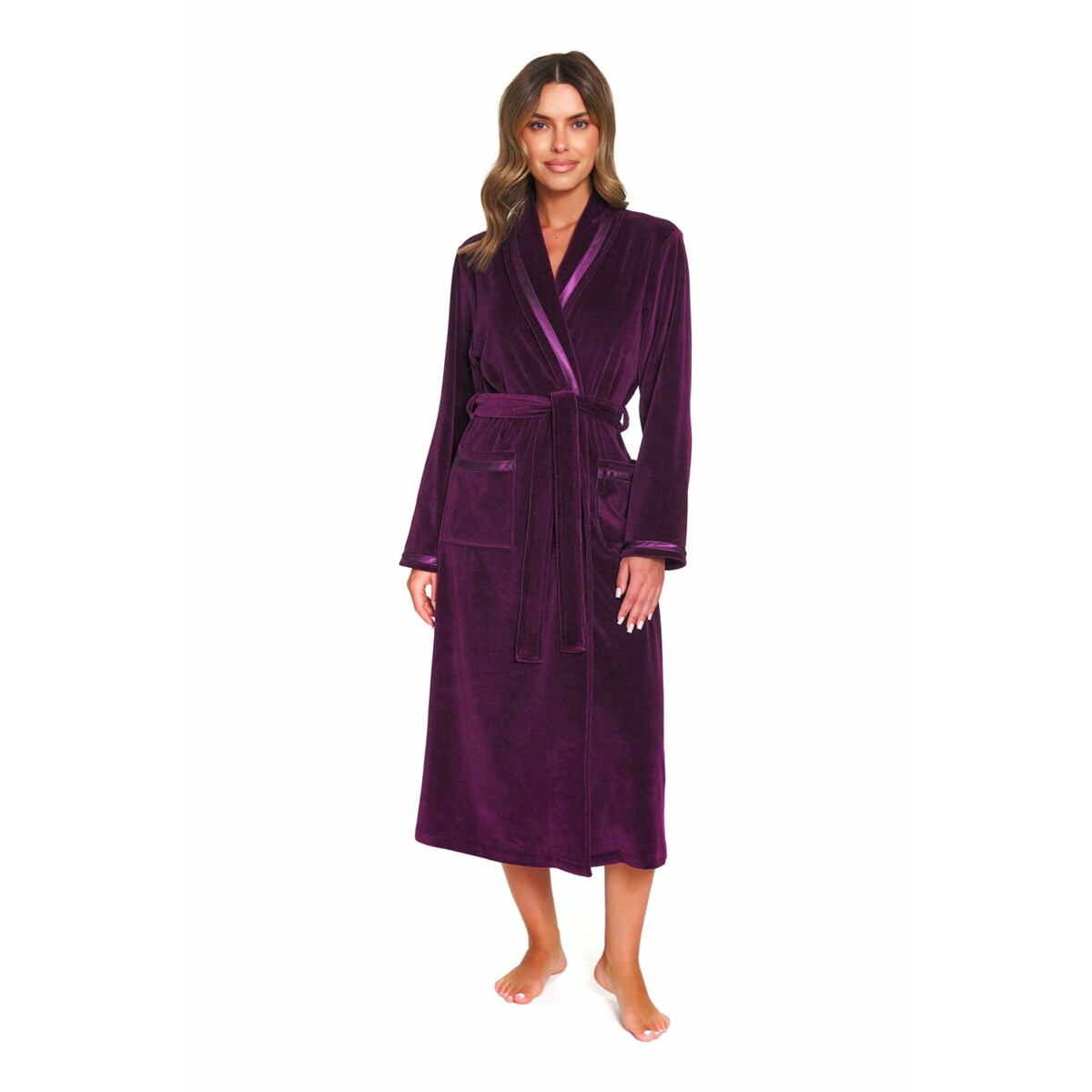 Szlafrok damski welurowy