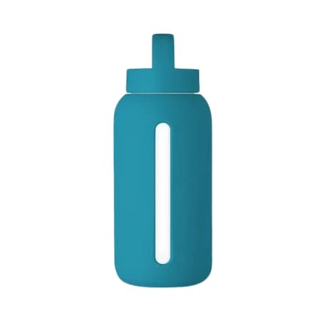 MUUKI DAILY BOTTLE szklana butelka na wodę 720 ml, Tahiti Blue
