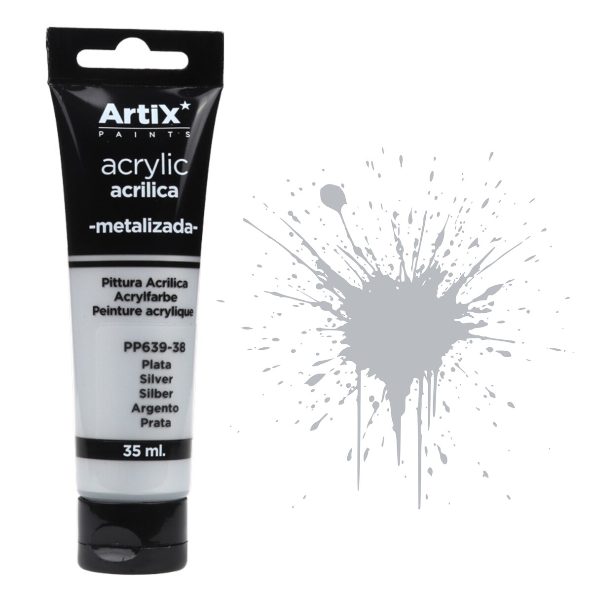 farba akrylowa silver artix pp639-38, 35ml