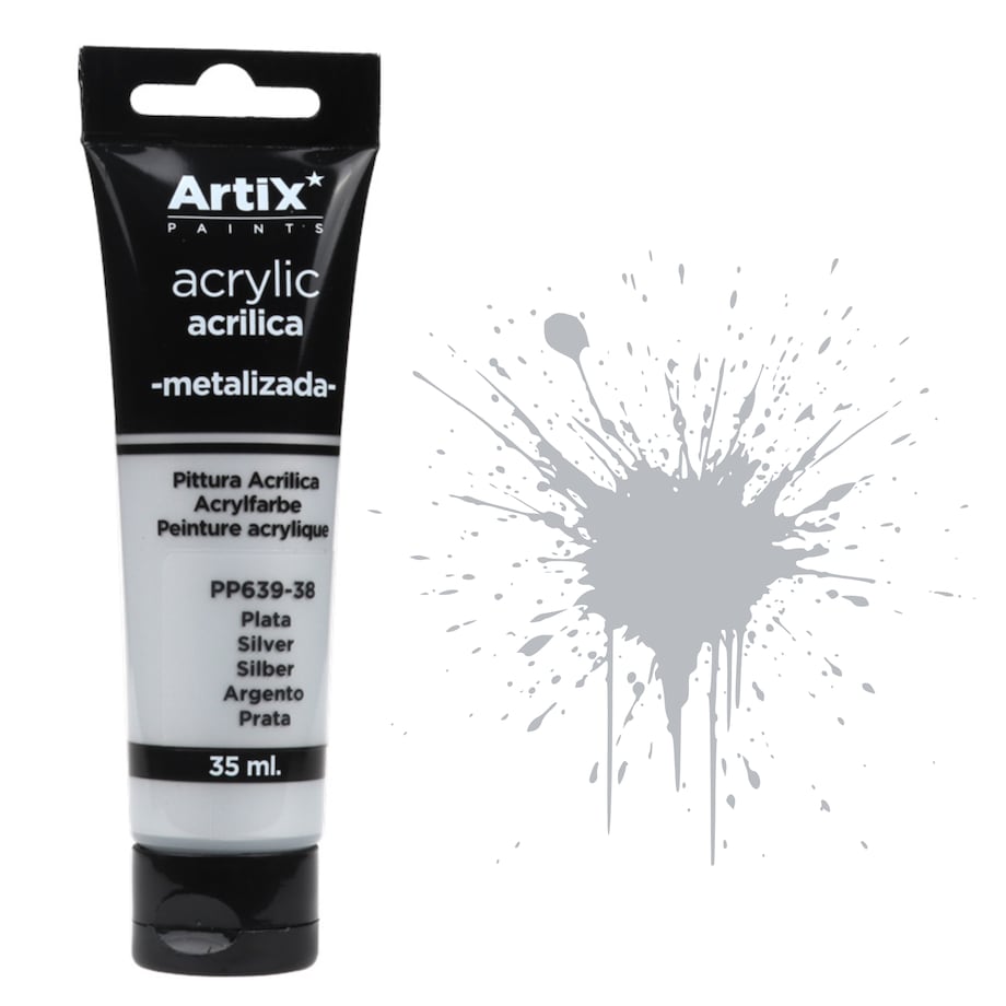 farba akrylowa silver artix pp639-38, 35ml