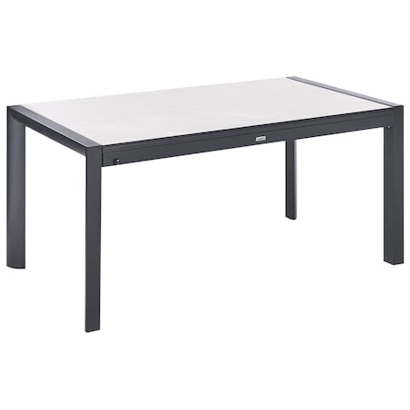 Stół ogrodowy rozkładany BINASCO 160/220 cm 90 cm Beżowy