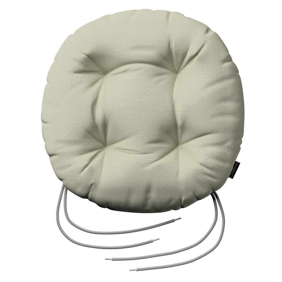 Poduszka na krzesło Adam, jasna oliwka, fi 40 x 8 cm, Loneta