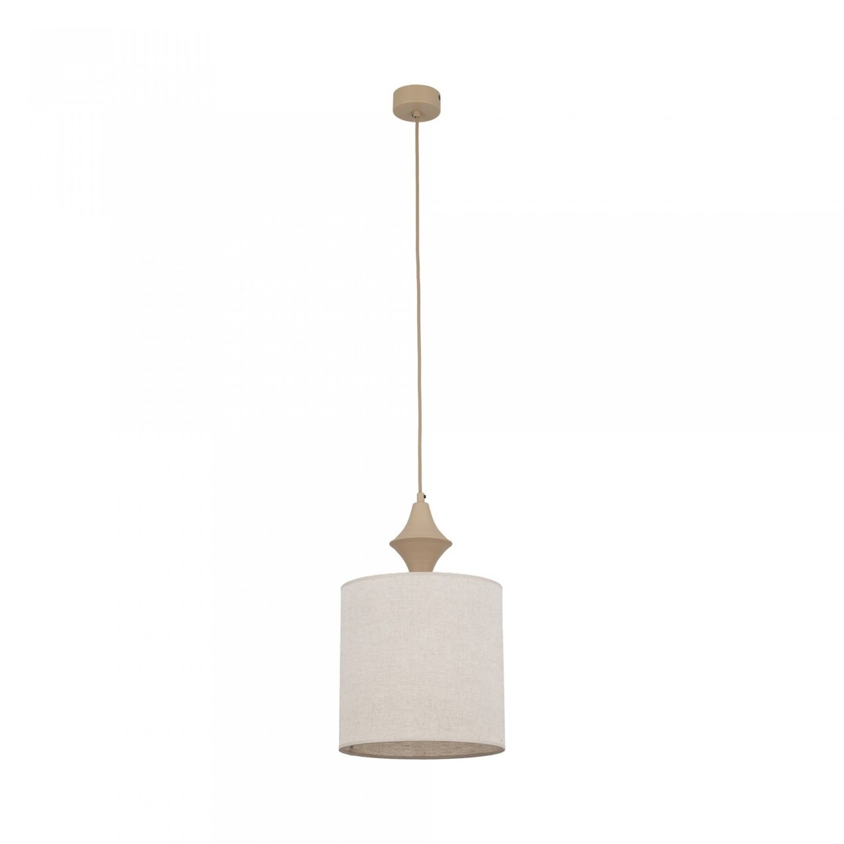 Lampa wisząca TK Lighting AMURA SABIA 11437 beżowa lniana E27 regulowana wysokość 25 cm