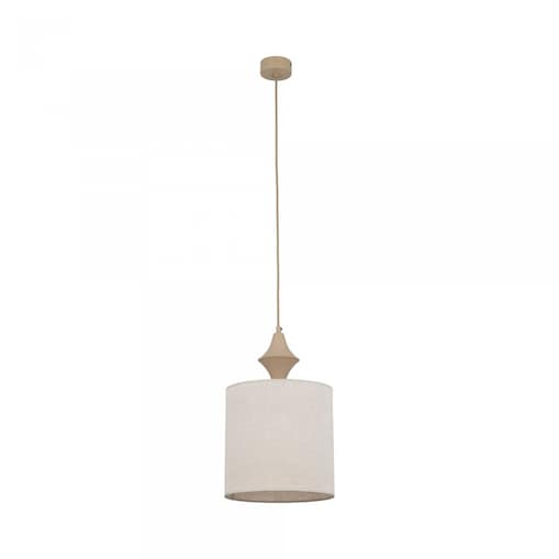 Lampa wisząca TK Lighting AMURA SABIA 11437 beżowa lniana E27 regulowana wysokość 25 cm