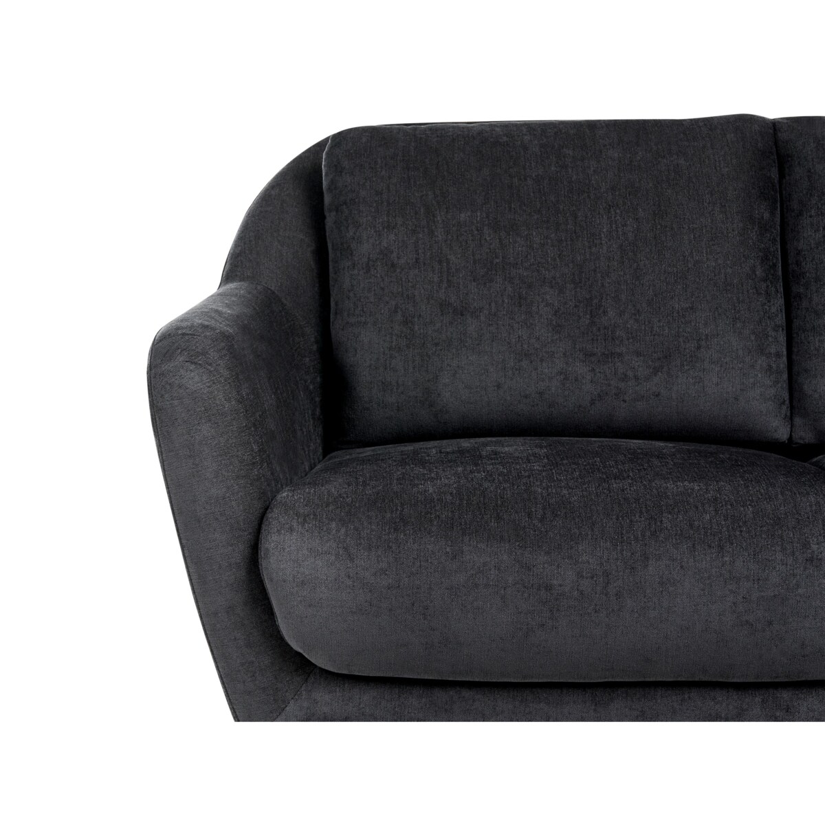 Sofa dla 2 osób EIBY Szenil Czarny