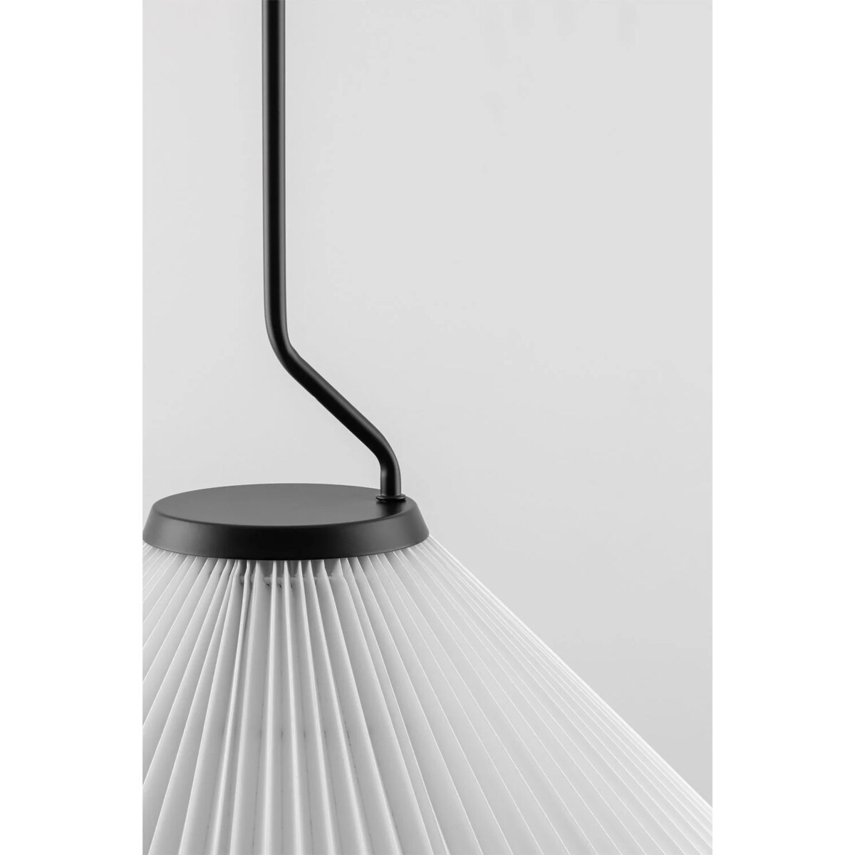 Lampa wisząca biało-czarna Plisse