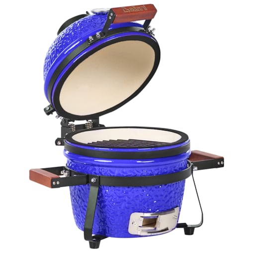 Mini grill węglowy KAMADO Ceramika Niebieski