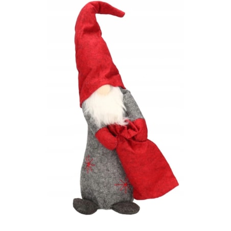 Skrzat Krasnal Mikołaj Gnom Z Workiem Duży 43Cm