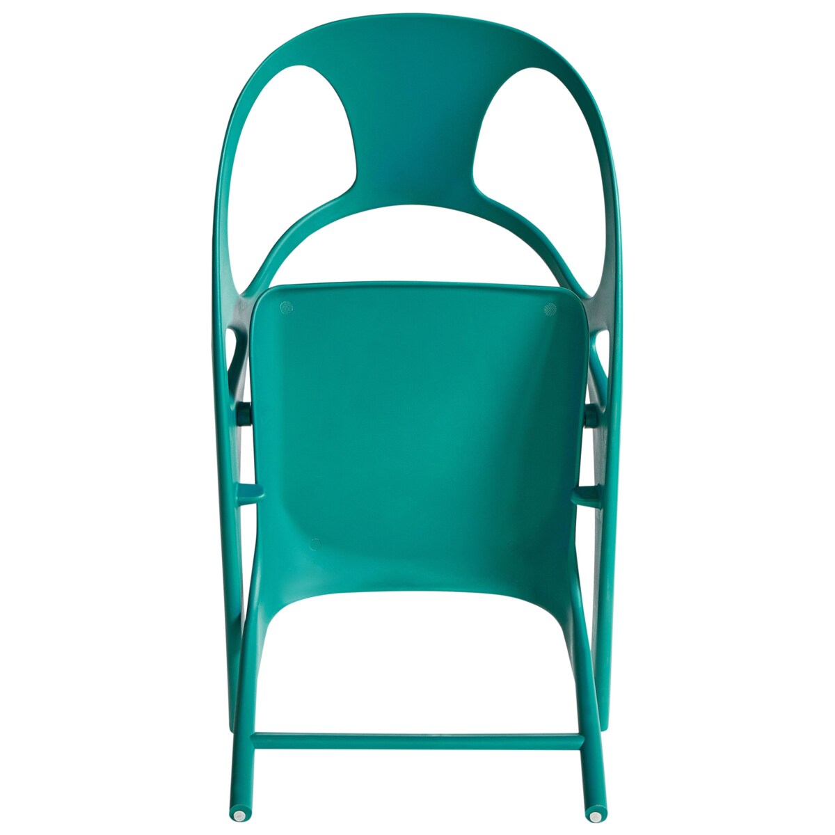 Zestaw 4 krzeseł ogrodowych Składane NEMI Lazurowy