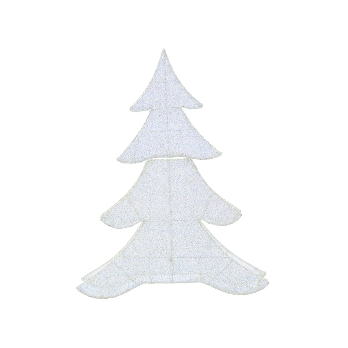 Dekoracja ogrodowa LED EDASJON Choinka 95 cm Biały