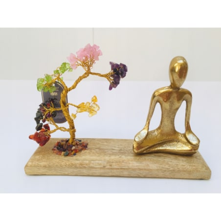 DEKORACJA JOGA MEDYTACJA drzewko szczęścia na upominek talizman 7 CZAKR