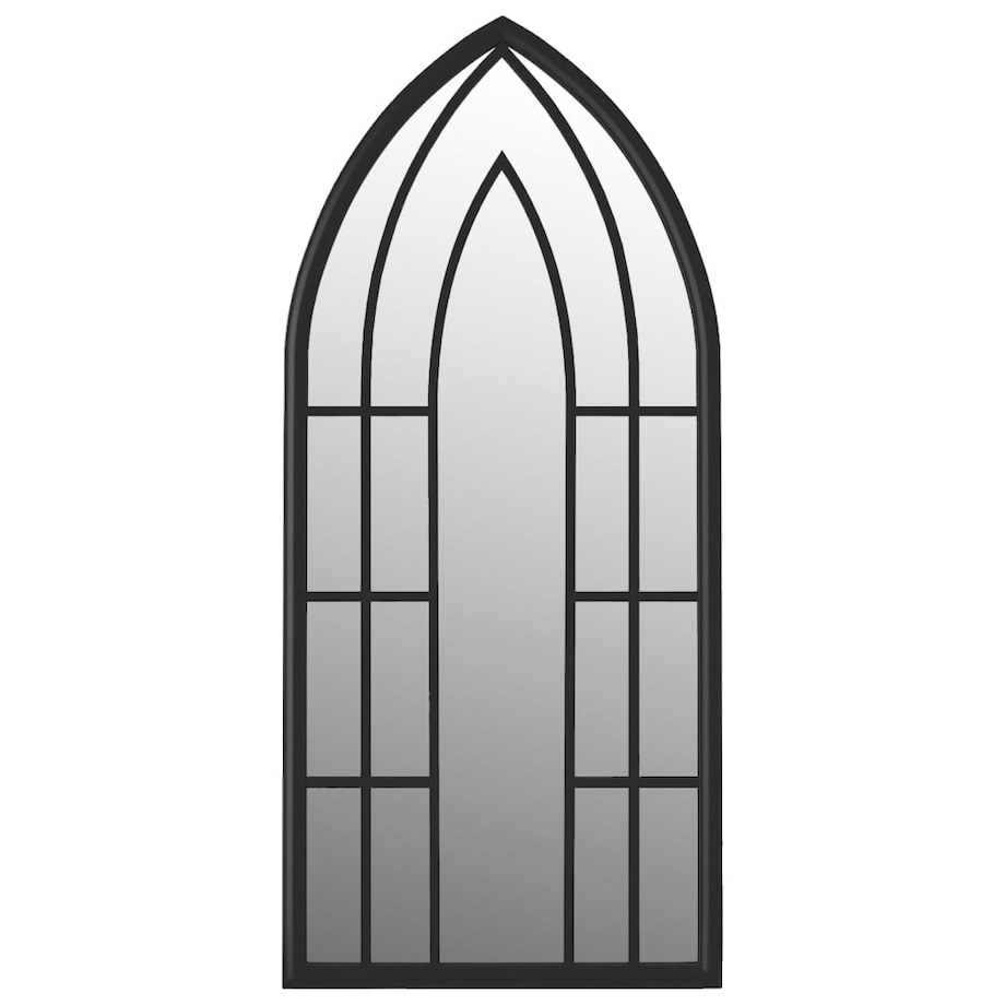 vidaXL Lustro do wnętrz, czarne, 70x30 cm, żelazne