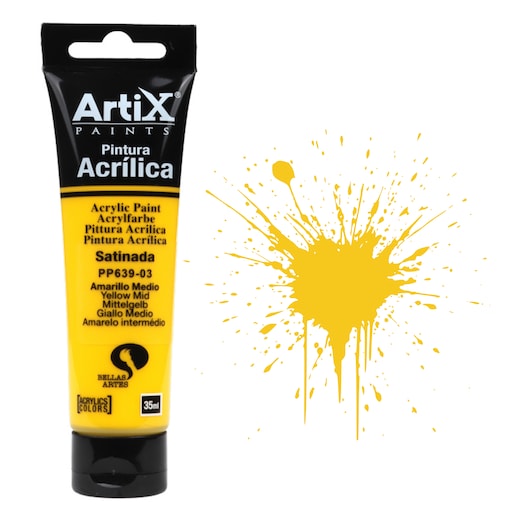farba akrylowa yellow mid artix pp639-03, 35ml