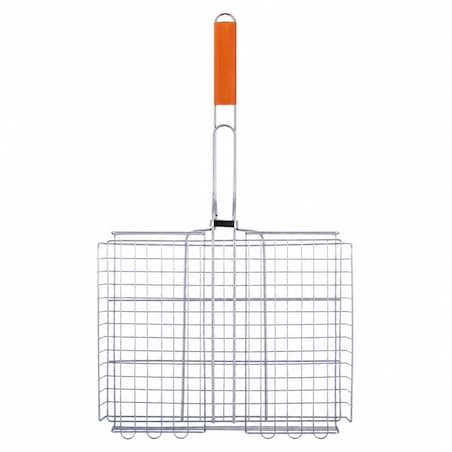Ruszt do grillowania mięsa ryb warzyw z bokami 36cm SKAUT