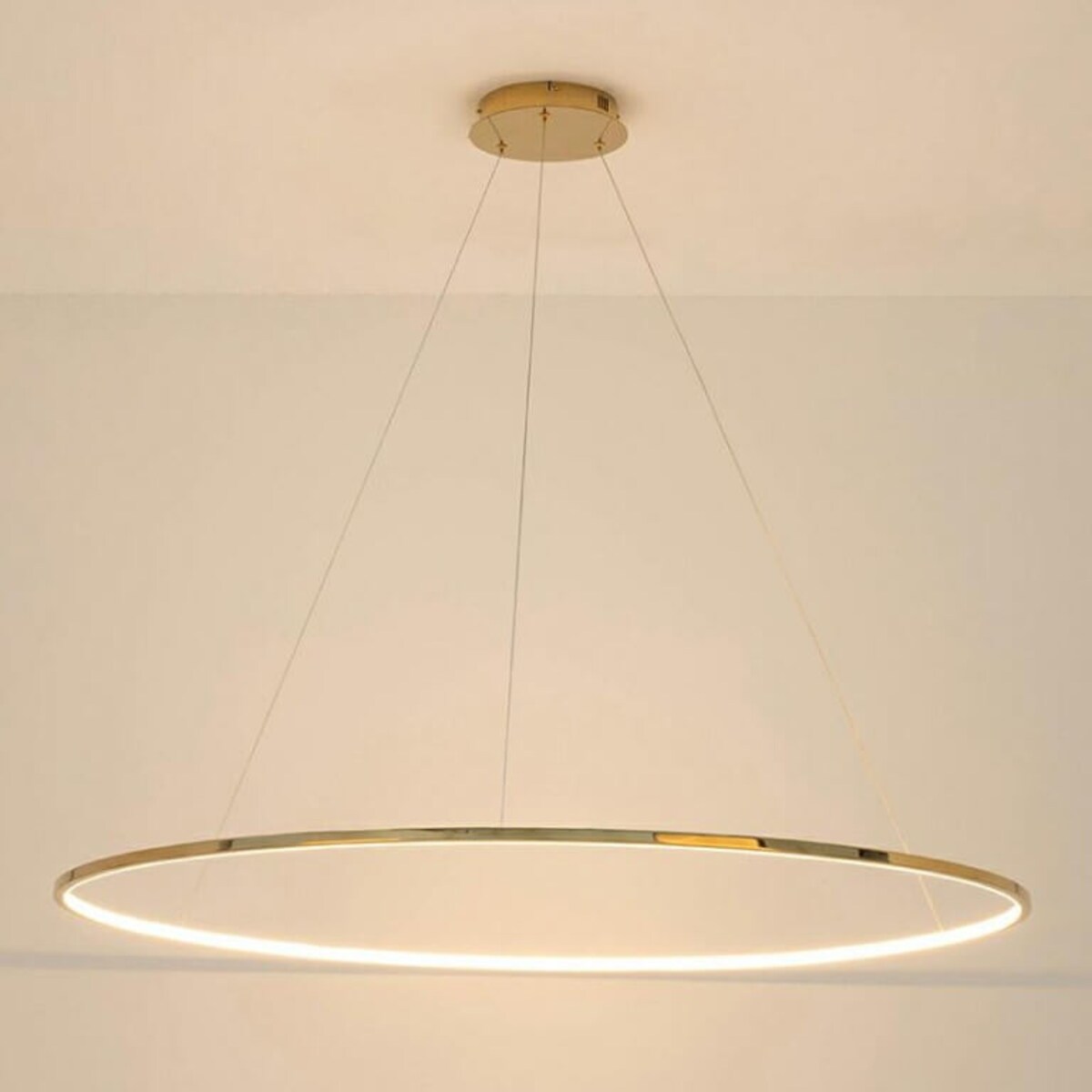 Salonowa wisząca lampa Ring Slim MSE1501100159 Moosee LED 37W 3000K złota