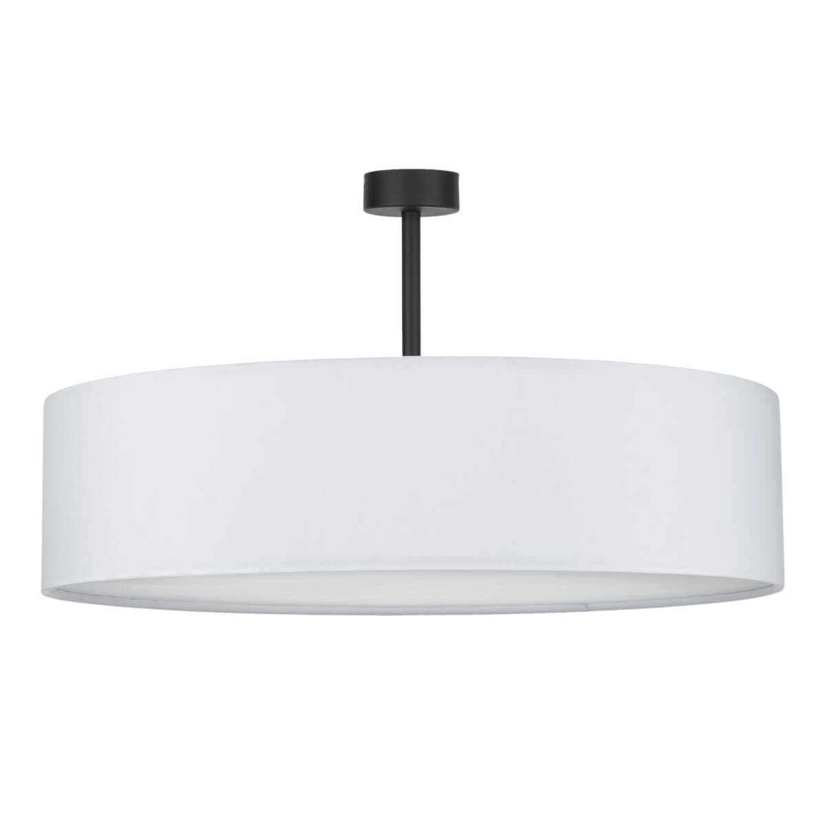 Sufitowa lampa do sypialni Rondo 4242 TK Lighting z tkaniny biała