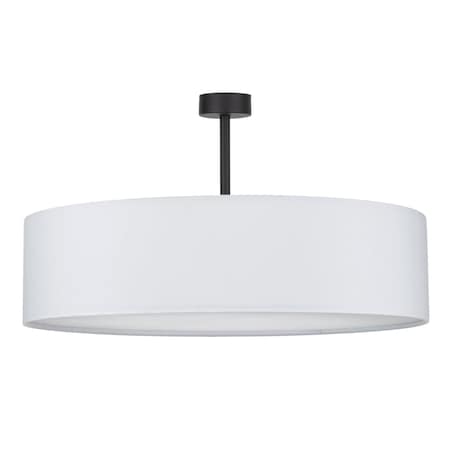 Sufitowa lampa do sypialni Rondo 4242 TK Lighting z tkaniny biała