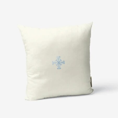 Poduszka świąteczna -Minimalistyczna śnieżynka