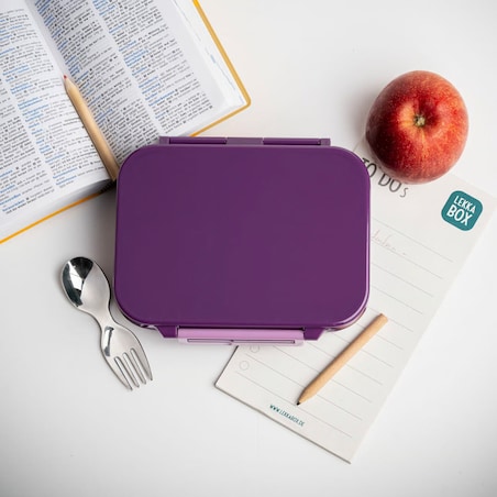 LEKKABOX CLASSIC mini lunchbox z przegródkami, Lilac