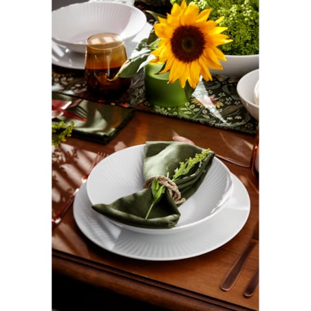 Serwis obiadowy dla 12 osób 44 el. Dalia biała C001