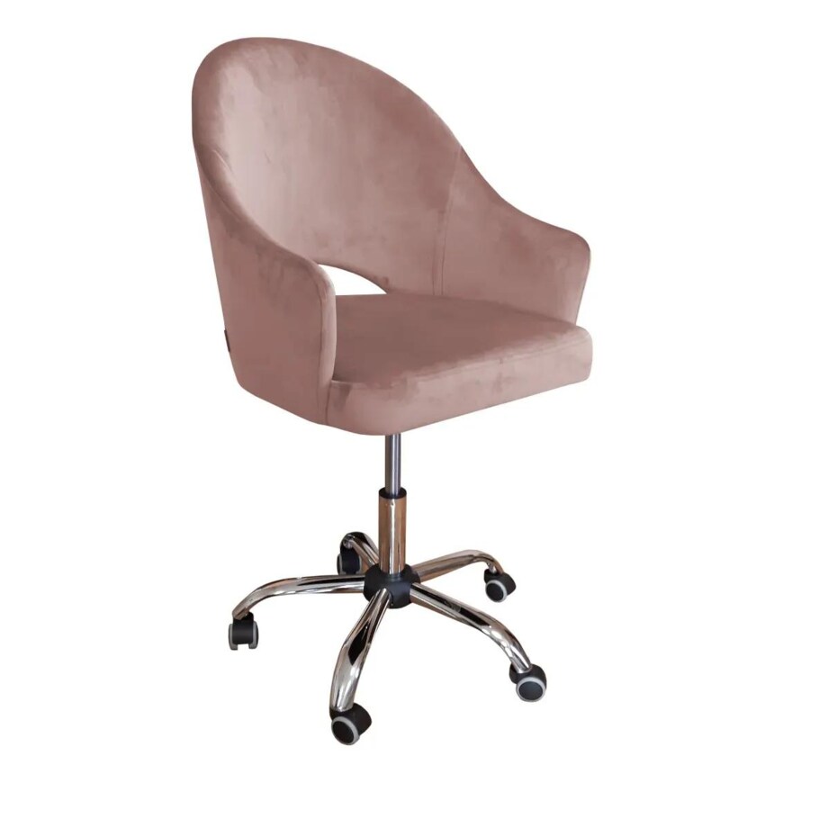 Fotel JENISEJ VELVET różowy